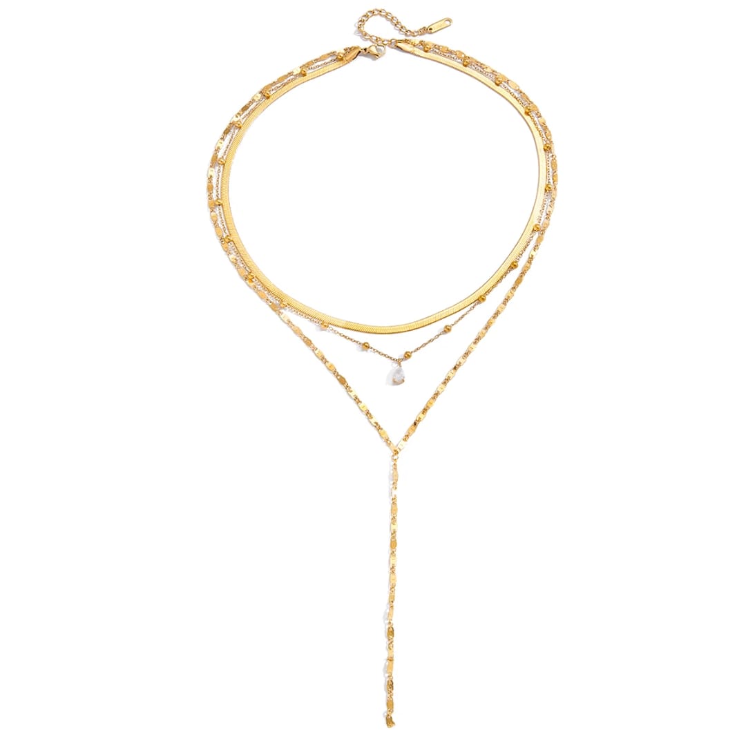 Collar en capas de acero inoxidable