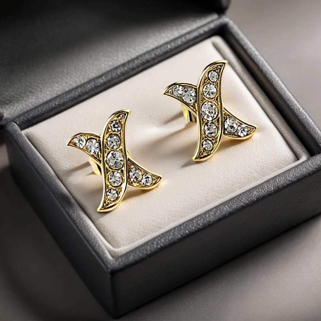 Brillante X - aretes con circonitas