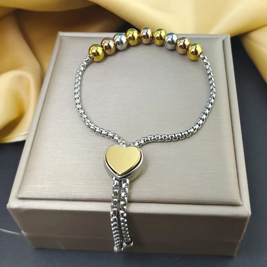 Amada - Pulsera Dos Tonos Ajustable