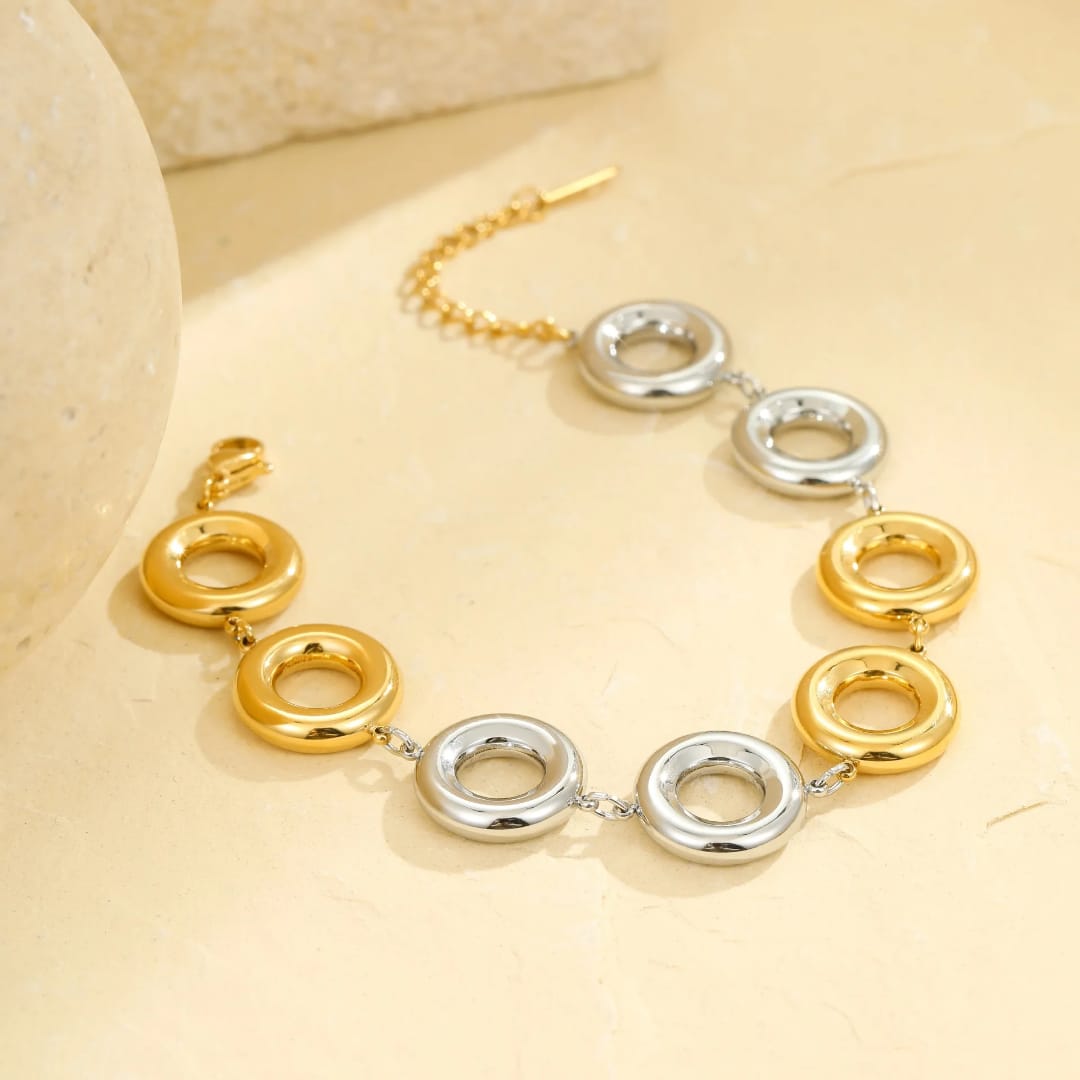 Sencilla - Pulsera en acero inoxidable estilo geometrico