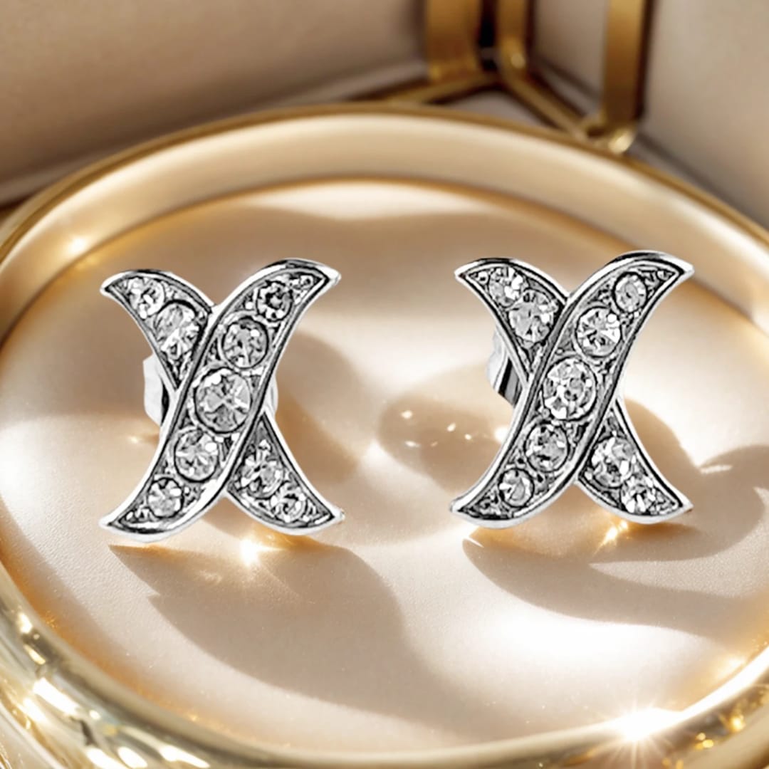 Brillante X - aretes con circonitas