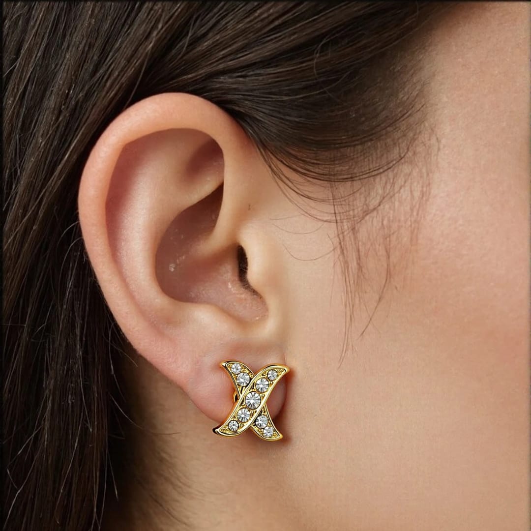 Brillante X - aretes con circonitas
