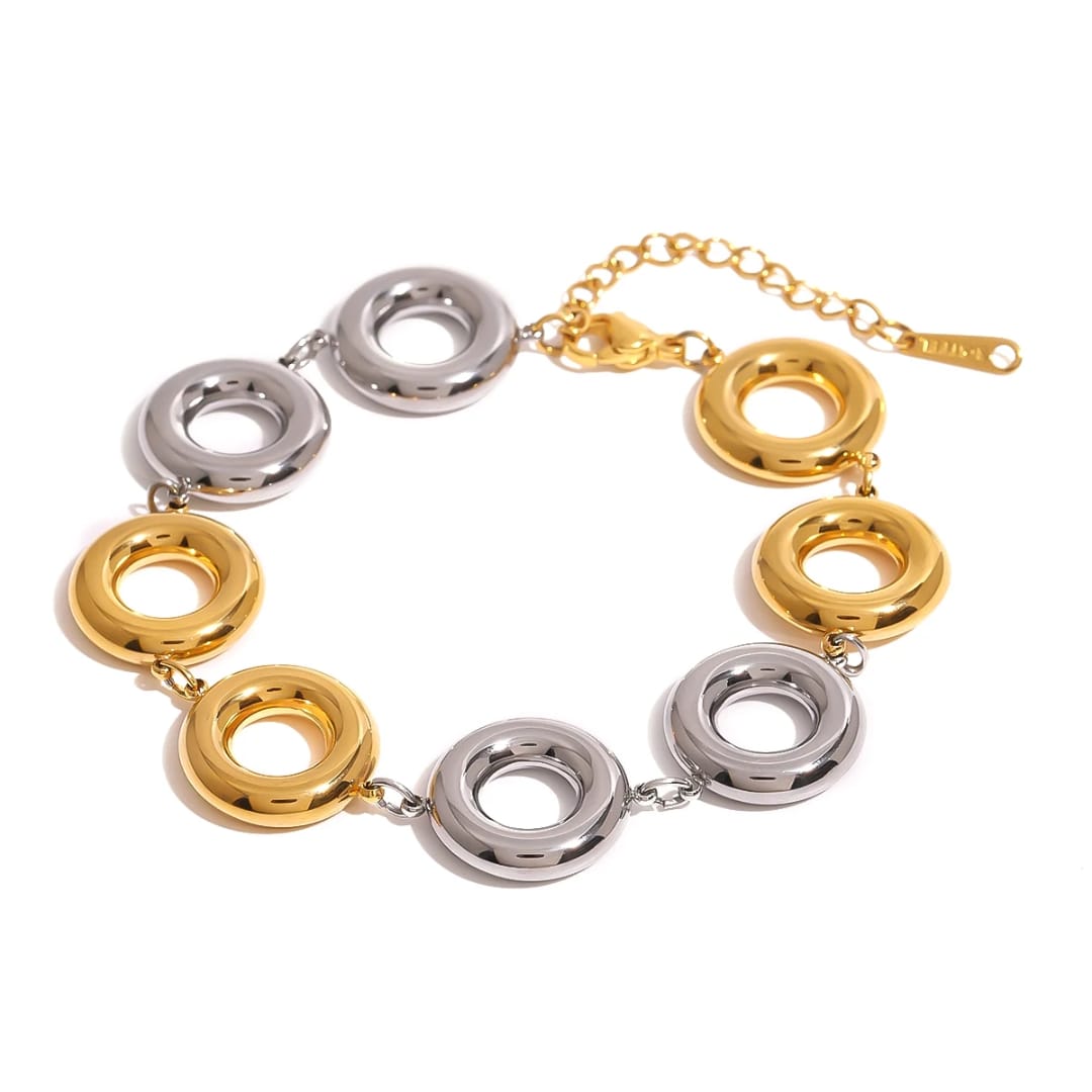 Sencilla - Pulsera en acero inoxidable estilo geometrico
